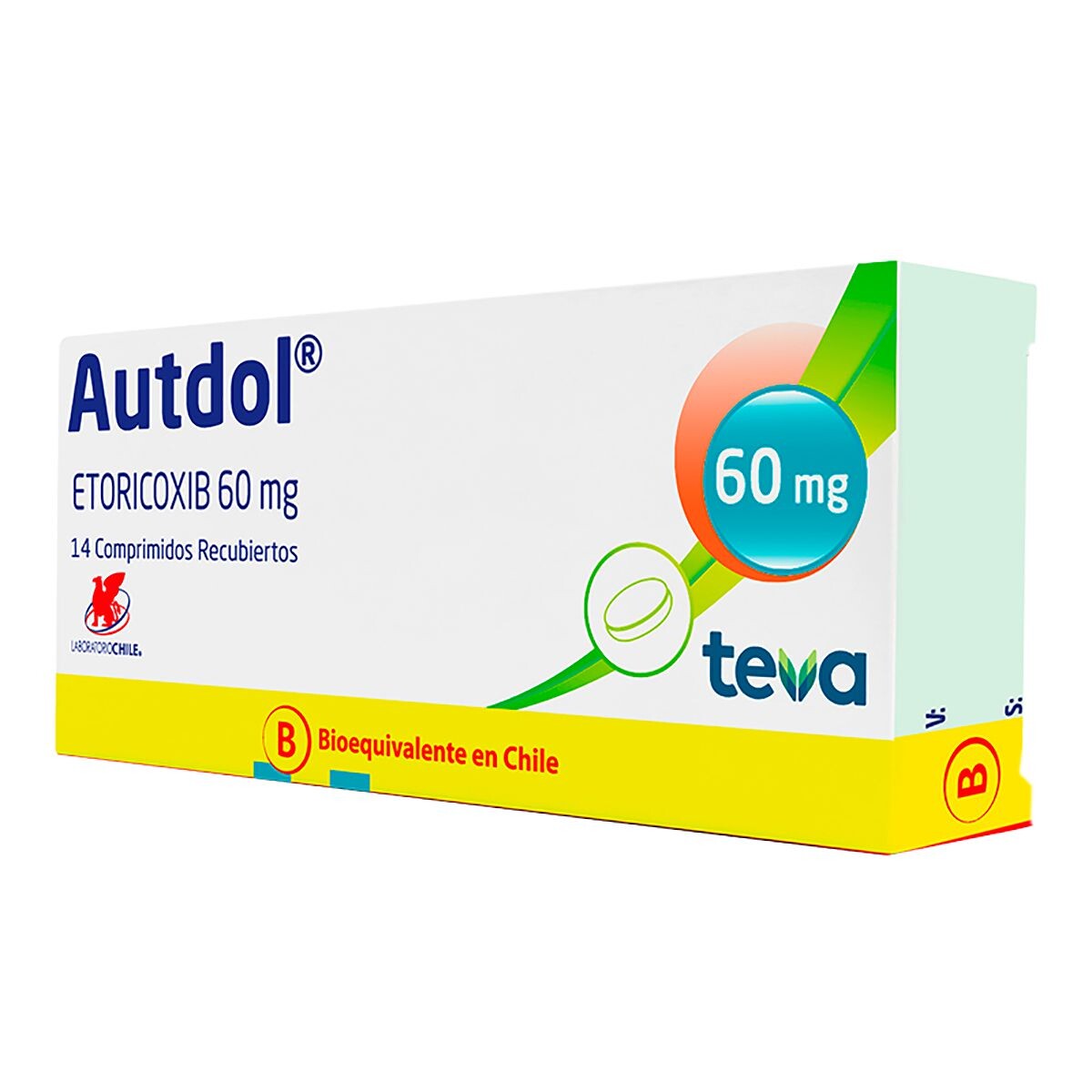 AUTDOL 60 MG. CJ X 14 COMP. REC. 