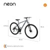 Bicicleta Montaña Bike Ruta R29 Freno Disco Acero Gris