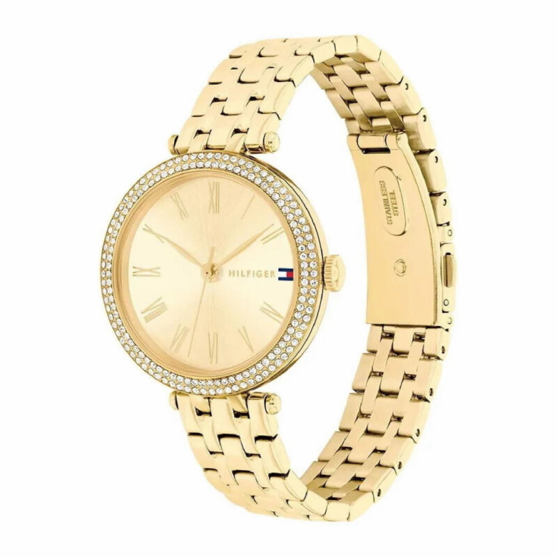 Reloj Tommy Hilfiger para mujer de acero dorado 1782718 Reloj Tommy Hilfiger Para Mujer De Acero Dorado 1782718