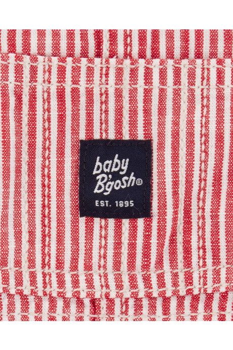 Enterito bombachudo de algodón, diseño a rayas Sin color