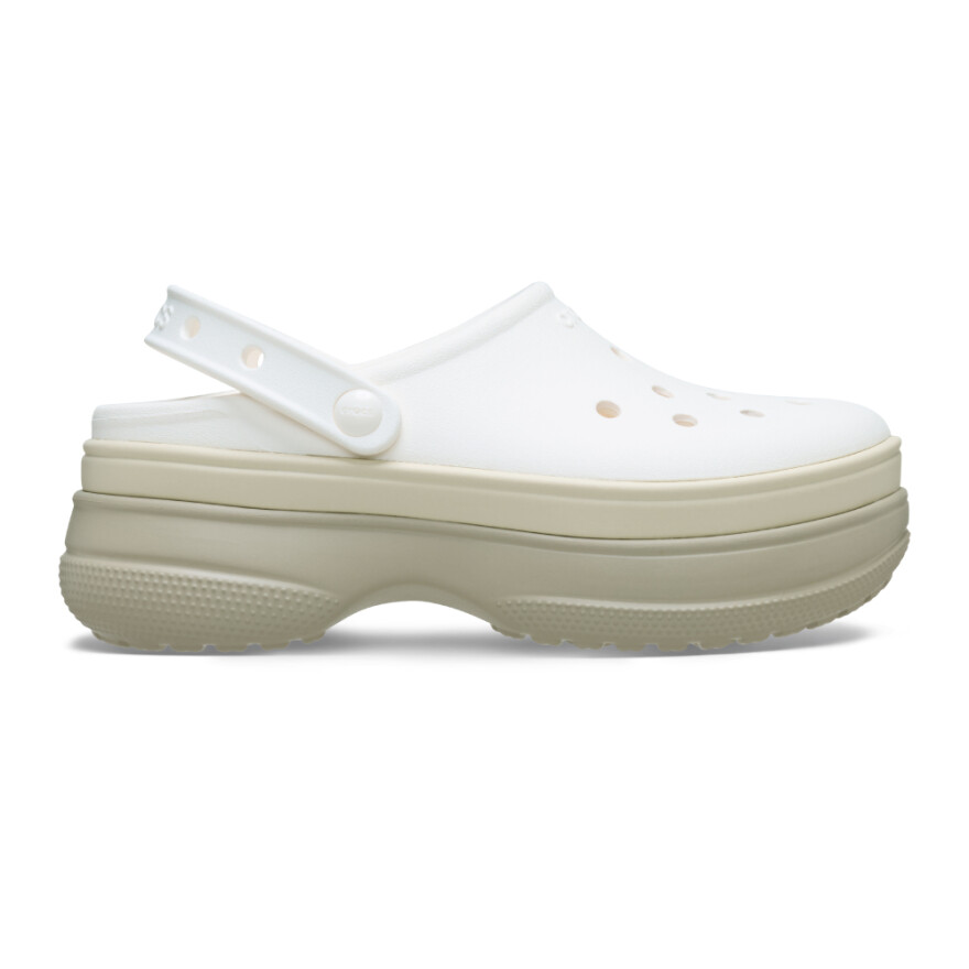 Classic Stacked Clog - Unisex Chalk