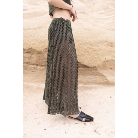 Pantalón Wide Hole Negro