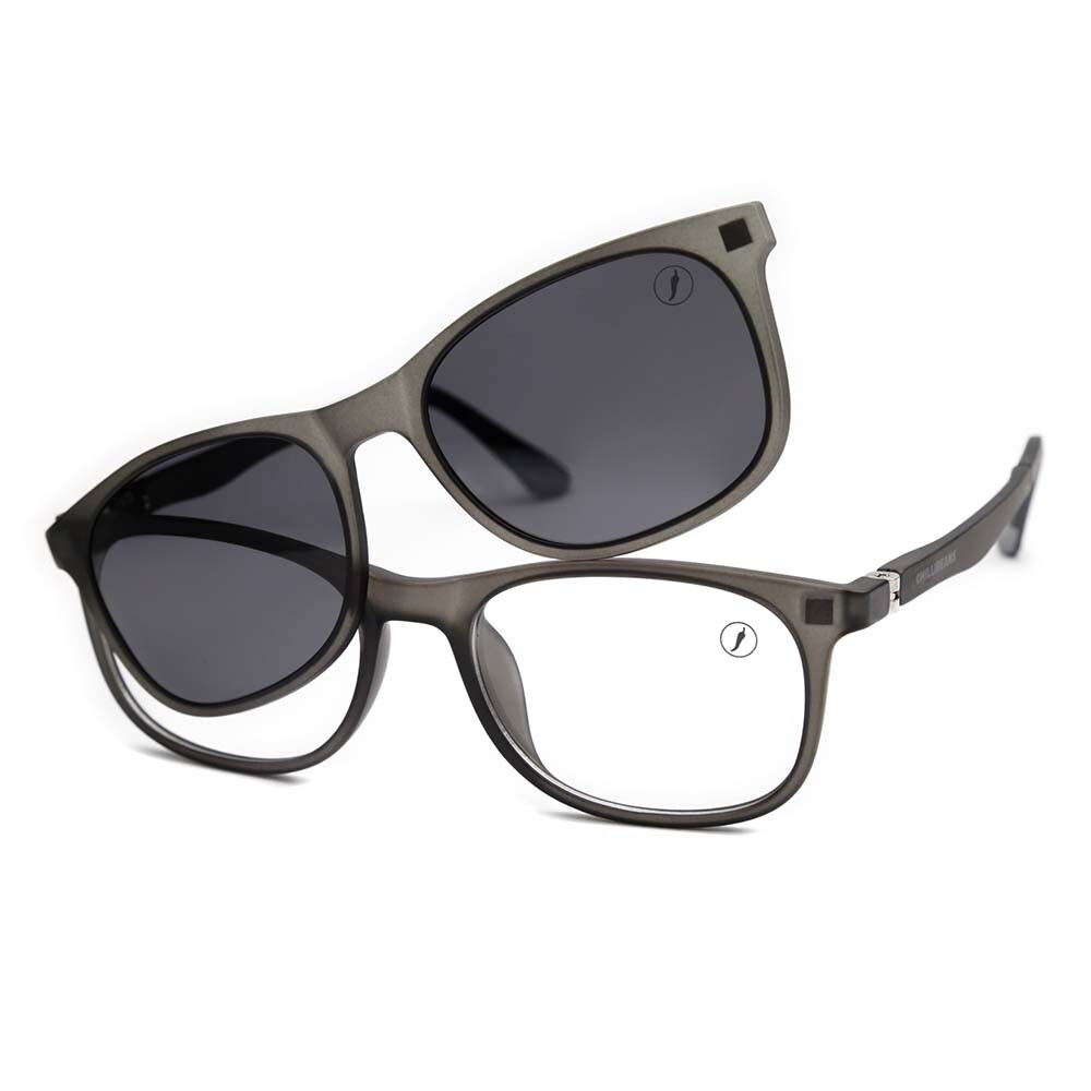 Lentes 2 En 1 Polarizada Bossa Nova Multi Negro/Gris