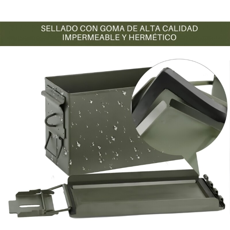 Caja Porta Municiones de Metal - Mediana Caja Porta Municiones de Metal - Mediana
