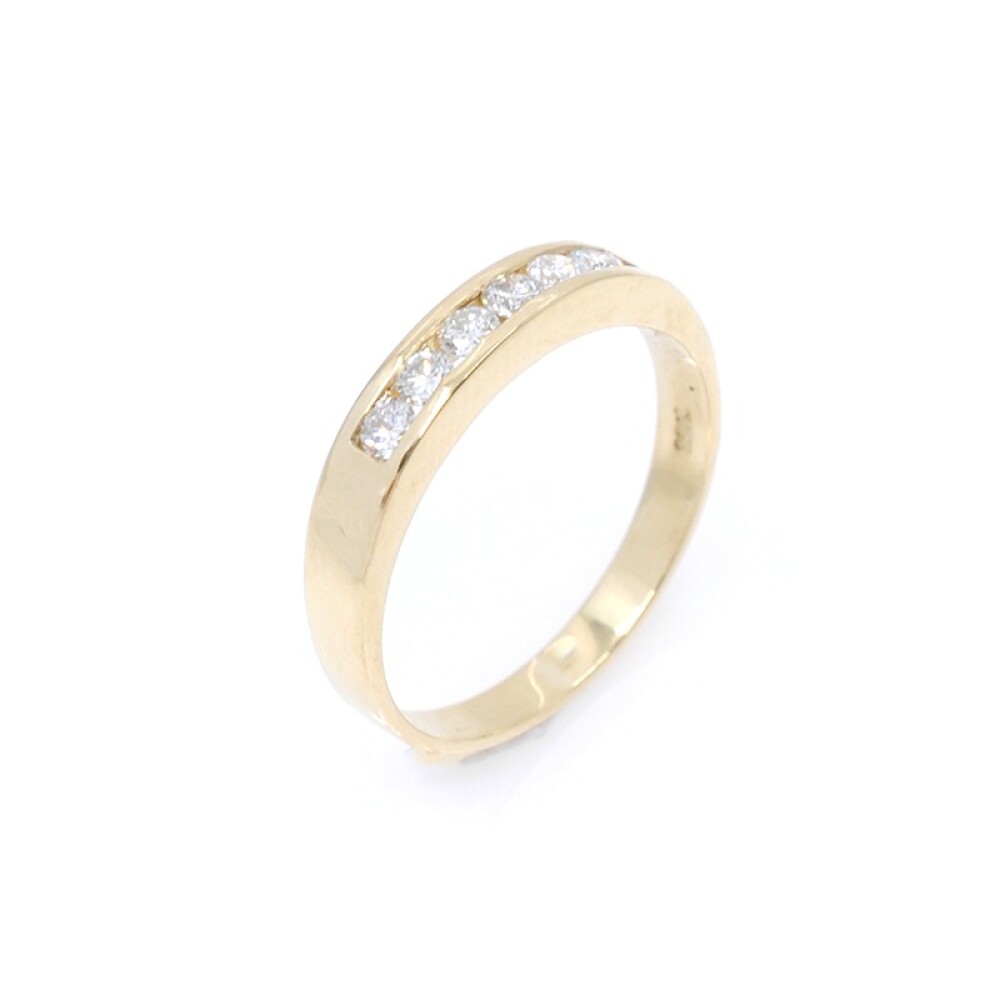 Anillo en oro 18k amarillo con 6 brillantes Anillo en oro 18k amarillo con 6 brillantes