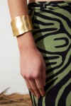 Pulsera cuff texture dorado