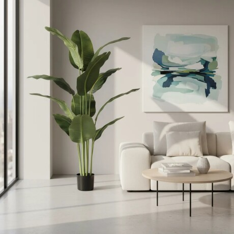 Planta Palmera Artificial Hoja Redonda Planta Palmera Artificial Hoja Redonda