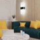 Lampara Aplique De Pared Led Moderno Cubo Interior Acrilico Blanco
