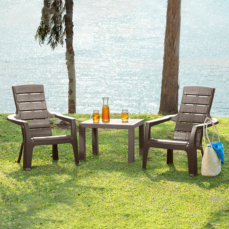 Silla de Jardín con Apoyabrazos Rimax Barú Mocca Silla de Jardín con Apoyabrazos Rimax Barú Mocca