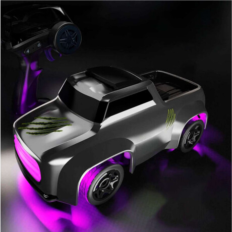 Mini auto a control remoto drift para niños Gris