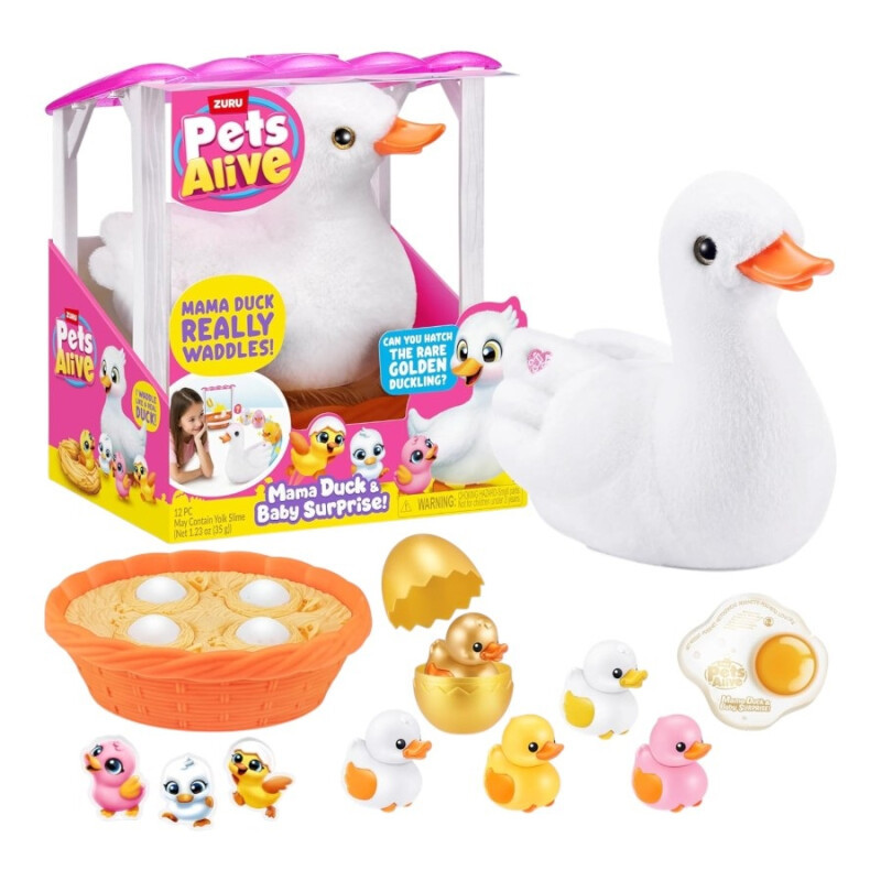PETS ALIVE MAMÁ PATO CON BEBÉS – CON SONIDOS Y MOVIMIENTO PETS ALIVE MAMÁ PATO CON BEBÉS – CON SONIDOS Y MOVIMIENTO