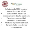 SOFA DOMINI 3 CUERPOS + CHAISE - 100% CUERO - GRIS SOFA DOMINI 3 CUERPOS + CHAISE - 100% CUERO - GRIS