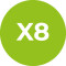 MIX LLAVEROS X8