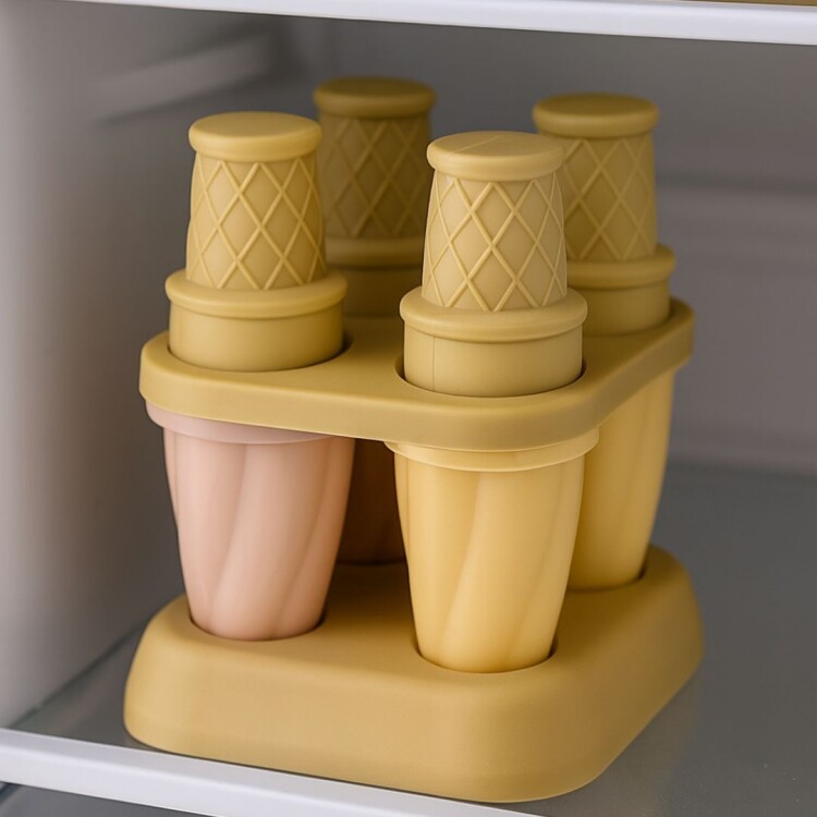 MOLDE PARA HELADOS X 4 CON BASE MOLDE PARA HELADOS X 4 CON BASE