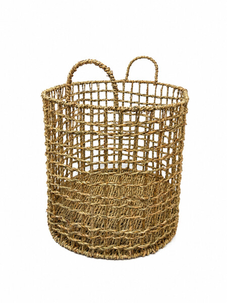 CANASTO DE YUTE BEIGE
