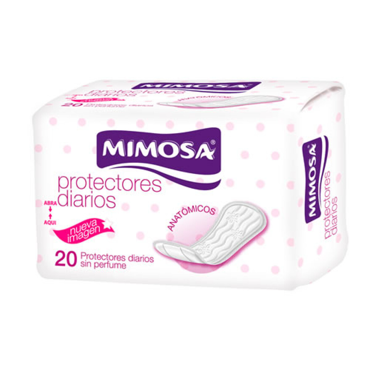 MIMOSA PROTECTORES DIARIOS SIN PERFUME 20 UNIDADES 