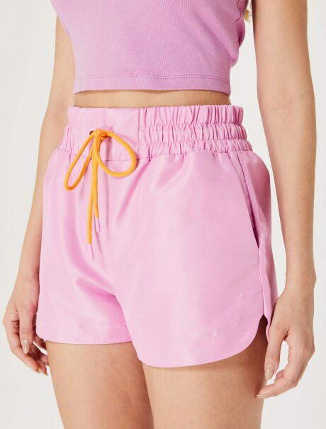 SHORT CON ELÁSTICO ROSA