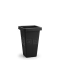 MACETA GRIEGA "PLASMONT" PIRAMIDAL13 LT NEGRO