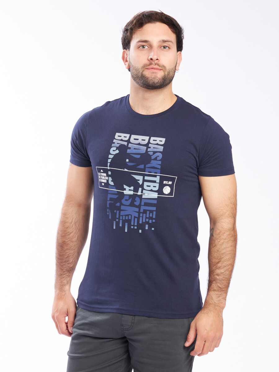 T-SHIRT BASKET 443 - Navy 