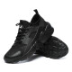Calzado Casual Deportivo Unisex Acordonado Negro