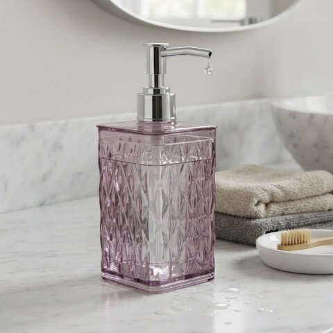 Dispensador Plástico de Jabón Glamour 285 ml ROSA