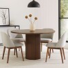 MESA DE COMEDOR OLIVE MARRÓN - CIRCULAR