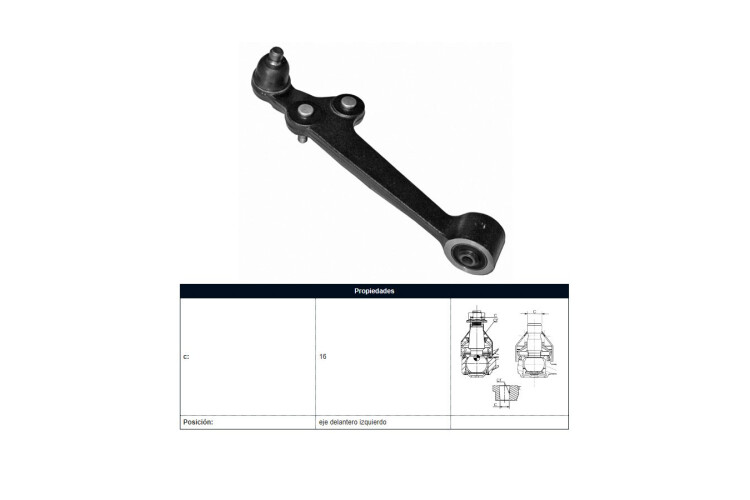 Brazo De Suspensión Kia Rio 00-05 Izq Brazo De Suspensión Kia Rio 00-05 Izq