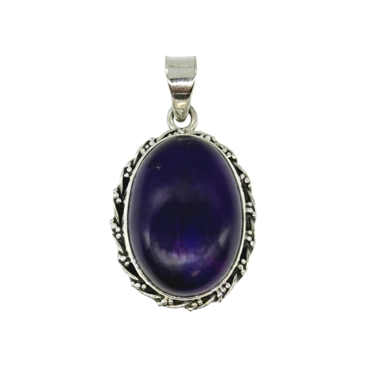 Dije Oval- Plata 925 - Amatista Imperial-CP4625 - conpiedra 