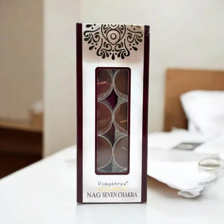Vela x10 Aromática Golden Nag Sevent Chakra