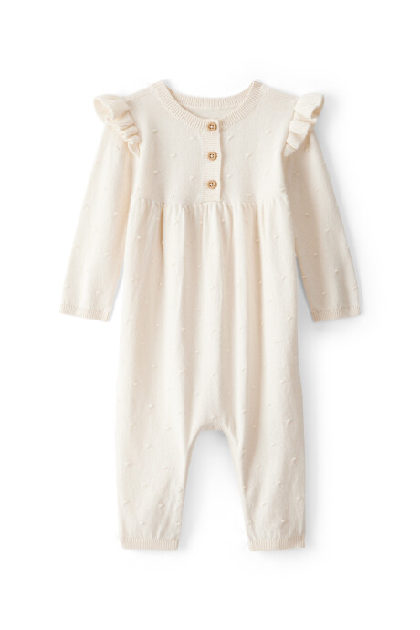 Monito de algodón, hombros con volados Sin color