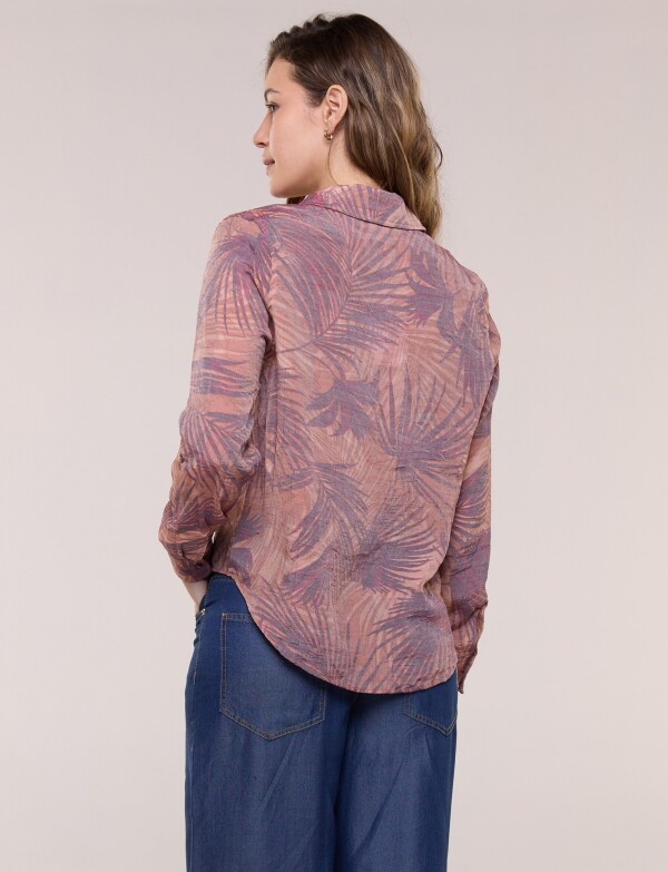 Camisa Liviana Ruedo Asimétrico TOSTADO/MULTI