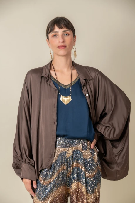 CAMISA HERBAL Chocolate