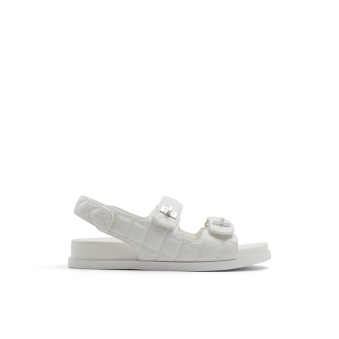 CHANTEL WHITE QUILTED SYNTHETIC WHITE