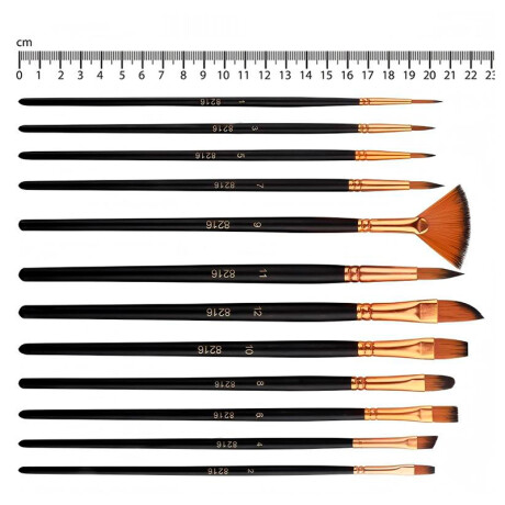 Set Completo Pinceles x12 Set Completo Pinceles x12