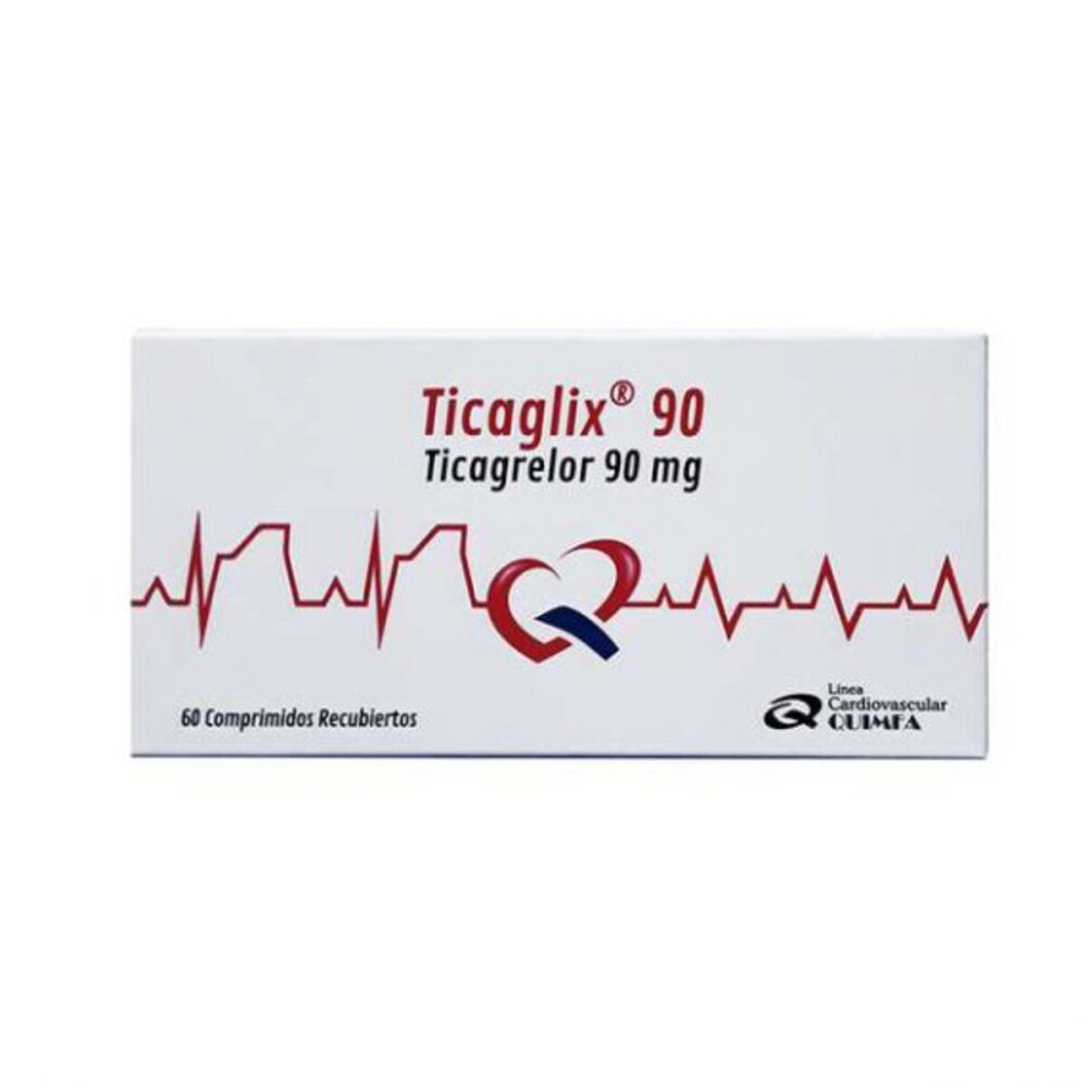 TICAGLIX 90 MG. CJ X 60 COMP. REC. única