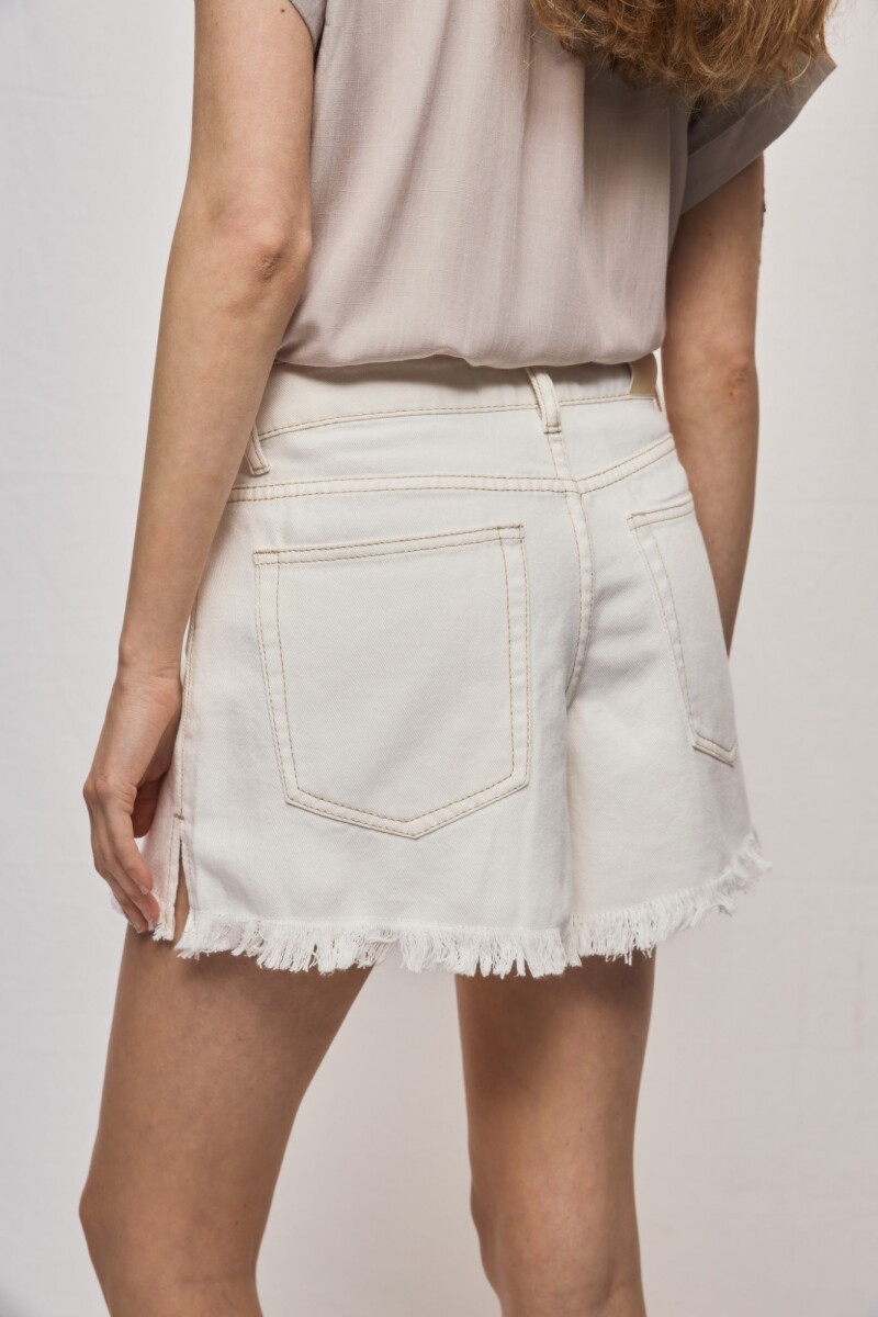 SHORT OMBRA Blanco