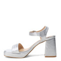 Sandalias de Mujer Miss Carol Aurena Plateado