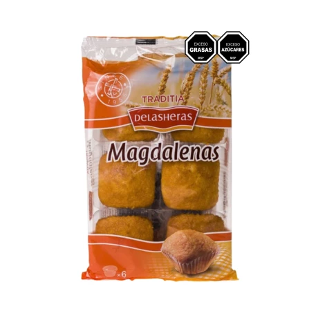 MAGDALENAS DELASHERAS CUADRADAS 175 G 6 UNIDADES MAGDALENAS DELASHERAS CUADRADAS 175 G 6 UNIDADES