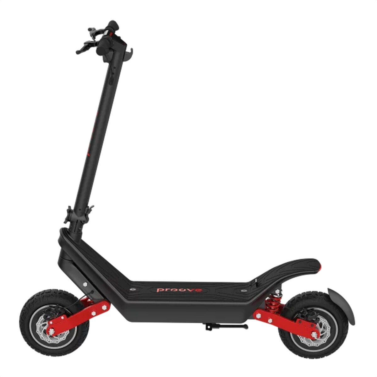 Monopatin Proovee Dual Sport Led Autonomía 80km 48v - MONOPATIN PROOVE DUAL SPORT BLACK/RED 