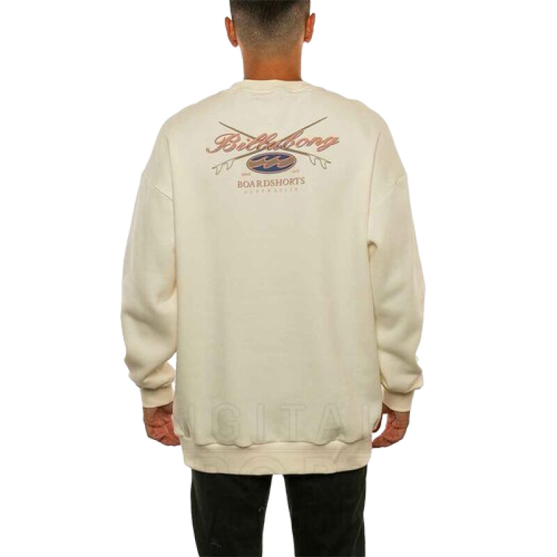Buzo Billabong New Company Over Crew - Beige Buzo Billabong New Company Over Crew - Beige