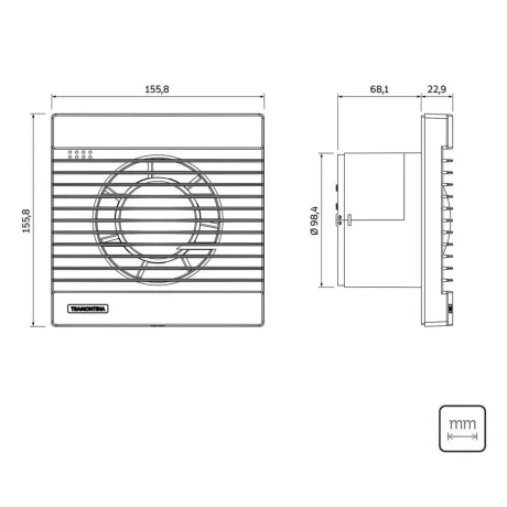 Extractor Baño Para Pared O Techo Tramontina 220V / Pot 15W 000