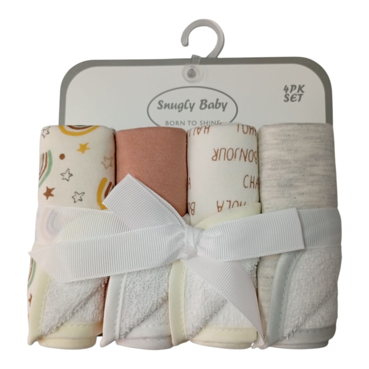 Babitas SNUGLE pack x4 toalla - rosa 