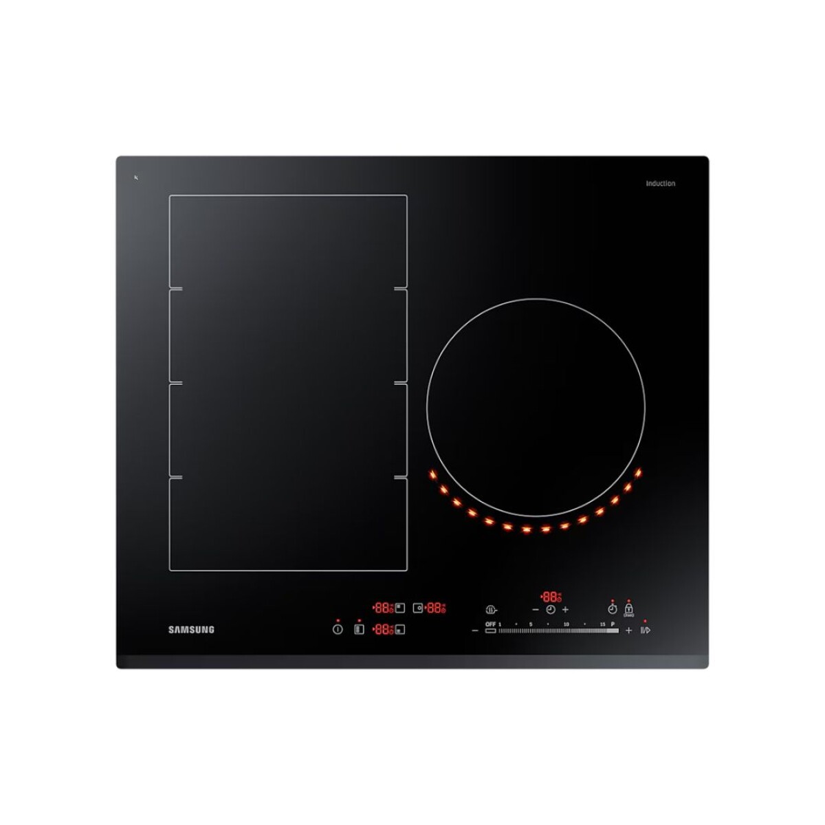 Anafe Samsung Inducción NZ63K7777BK/BG 3 Zonas Flex Zone 