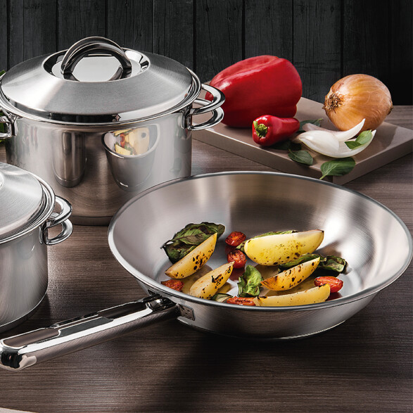 Sartén acero inox. ø20cm. 1,3 lts. "allegra" TF1832