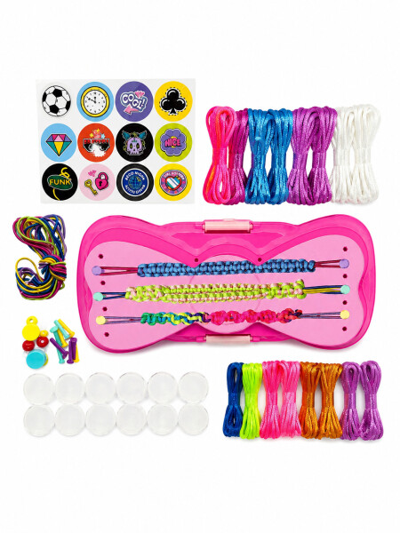 ARMADO DE PULSERAS SET ROSADO