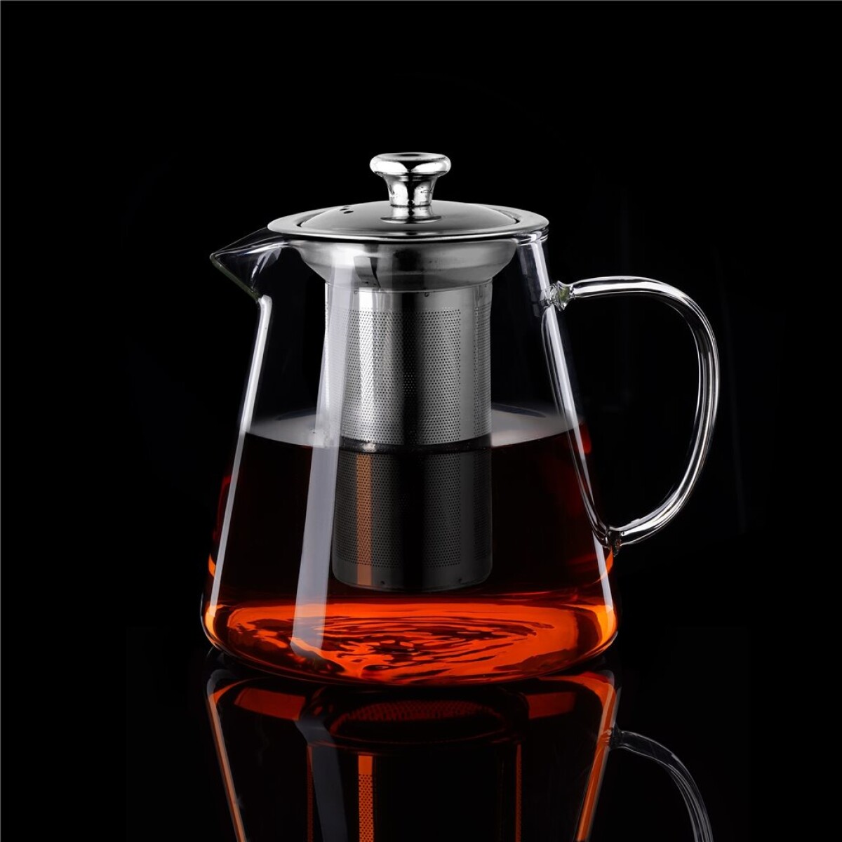 TETERA C/FILTRO AC.INOX 950ML BOROSILICATO 