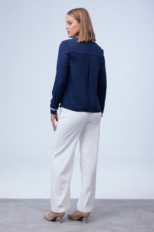 Camisa Aplique AZUL/MULTI