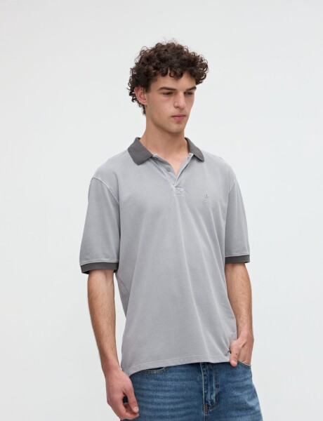 Remera polo Mikko Gris