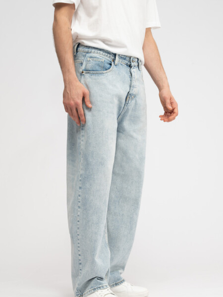 Pantalón Jean Ancho Azul Claro