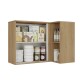 Aéreo Esquinero Modulado Cocina Finesse Capuccino C/Blanquecino 94 cms - Con Nicho Aéreo Esquinero Modulado Cocina Finesse Capuccino C/Blanquecino 94 cms - Con Nicho